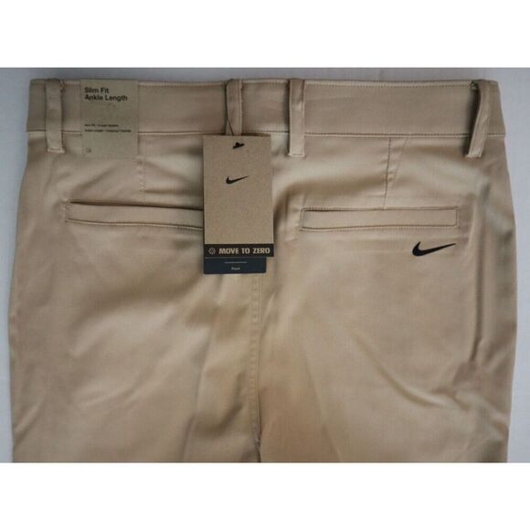 Nike FD5622-200 Men's Sz 32x34 Tan Slim Fit Ankle Length Chino Golf Pants - Picture 4 of 7